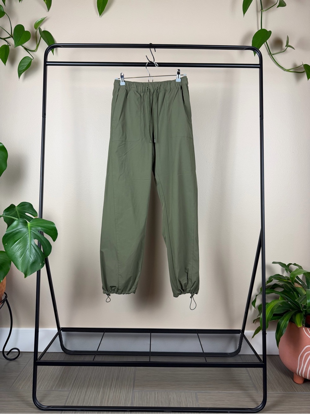 Zella Olive Green Cargo Jogger Pants